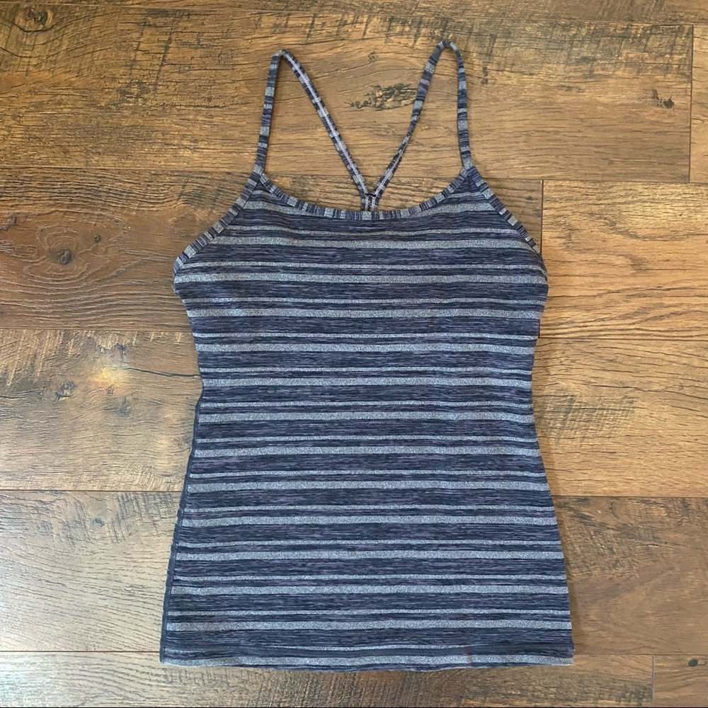 Lululemon Energy tank cyber stripe